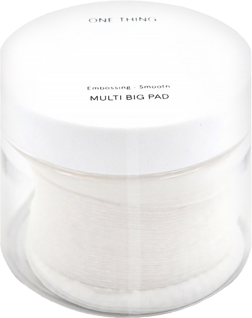 ONE THING 圓形化妝棉 超服貼大尺寸棉片 70片, 1盒