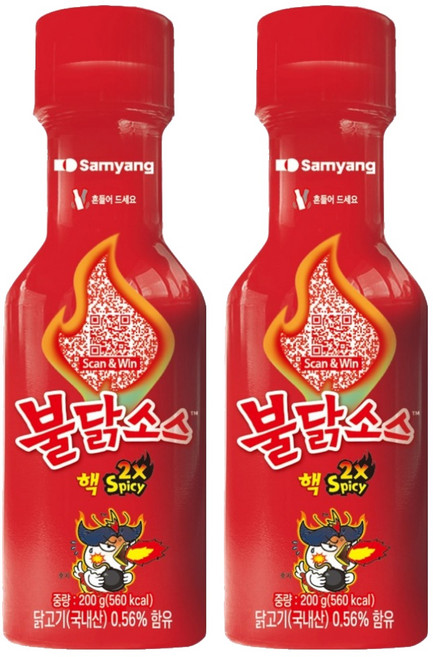 삼양 핵불닭소스, 200g, 2개