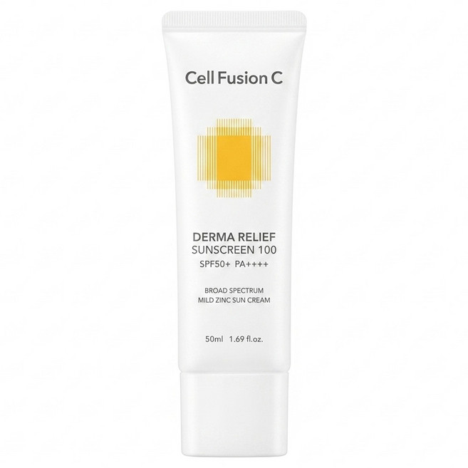 Cell Fusion C 秀膚生 台灣公司貨 舒敏保濕物理防曬霜 SPF50+ PA++++, 1個, 50ml
