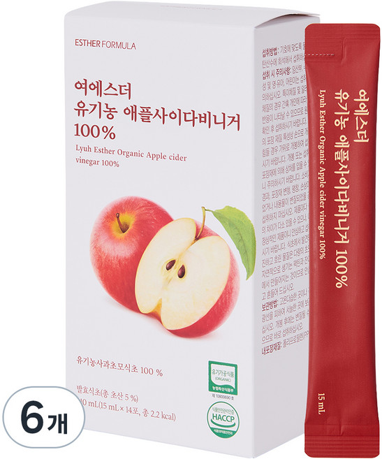 ESTHER FORMULA 呂艾絲德蘋果醋 14入, 6個