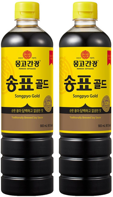 송표 골드 몽고간장, 900ml, 2개