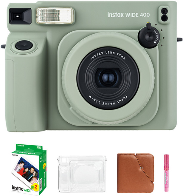 FUJIFILM 富士 instax WIDE 400 + 底片 20p + 透明保護殼 + 寬幅相簿 隨機出貨 + Miffy筆 隨機出貨, 1套, 單一商品