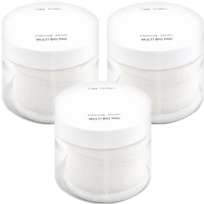 ONE THING 圓形化妝棉, 70片, 3盒