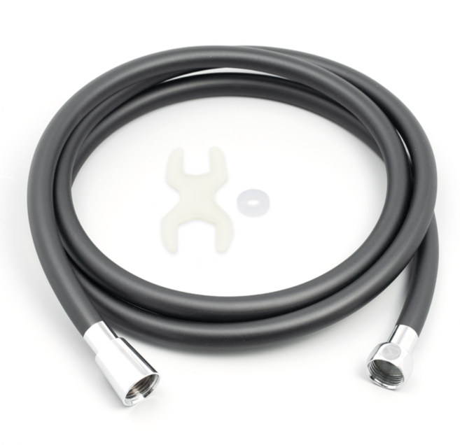 제일바스 물때방지 pvc 호스, 1.5m, 블랙