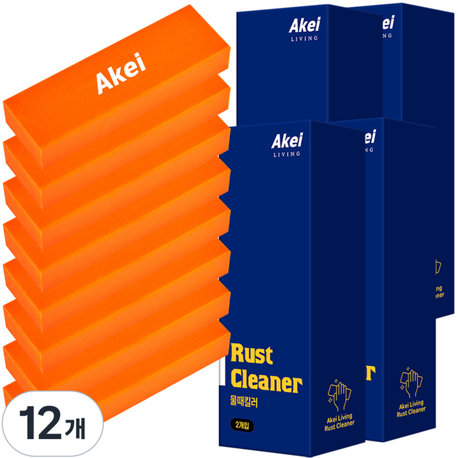 아케이 리빙 물때킬러 2개입 본품, 12개