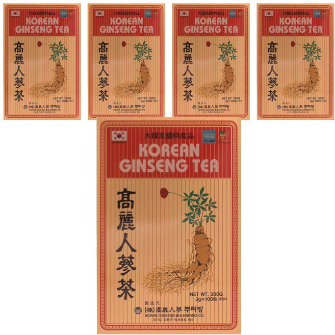 고려인삼뿌리방 고려 인삼차, 3g, 100개입, 5개