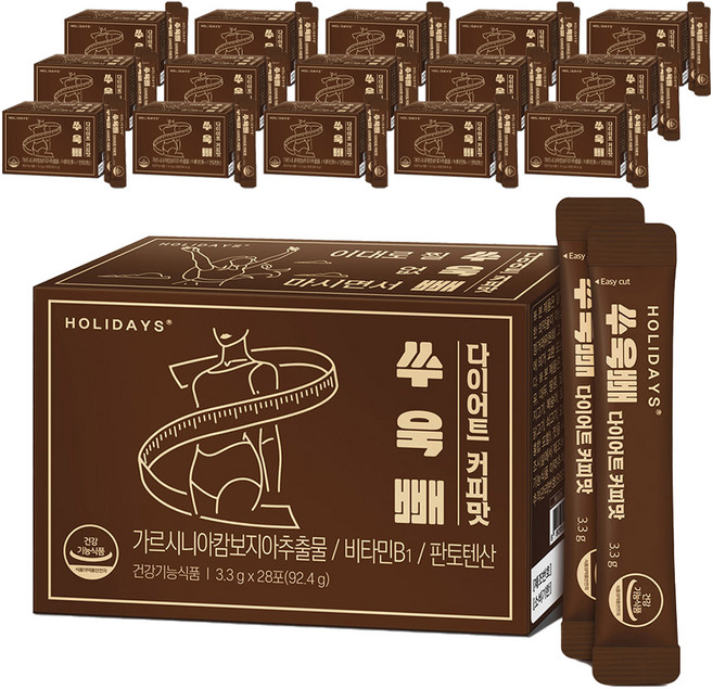 홀리데이즈 쑤욱빼 다이어트 커피맛 28포, 92.4g, 16개