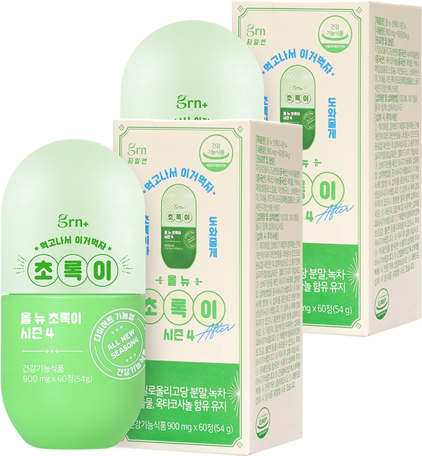 grn All New Green Season 4孅姿錠 54g, 60顆, 2瓶