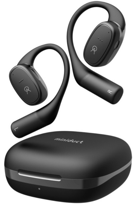 미니덕트 오픈에어 블루투스 이어폰, mi2500DT, 매트 블랙