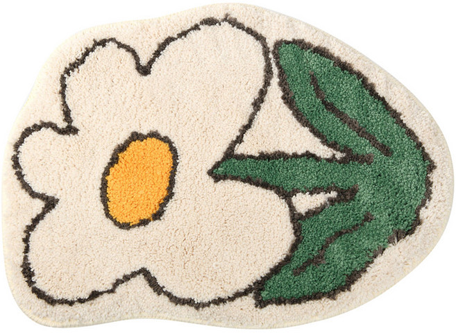Dailylike 設計款地墊, 06 Egg Flower