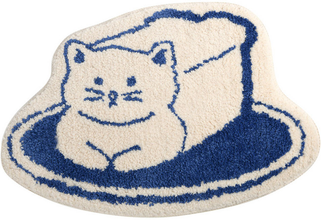 Dailylike 設計款地墊, 05 Bread Cat