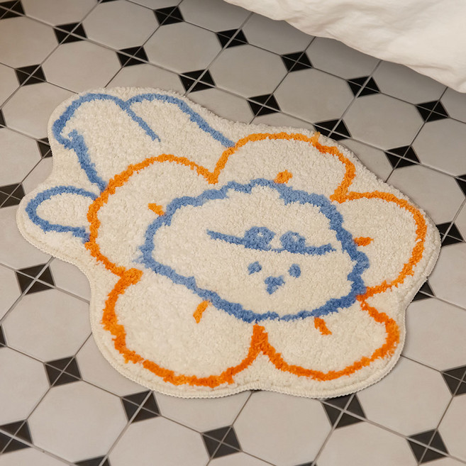 Dailylike My Buddy Point腳踏墊 07 Flower bori
