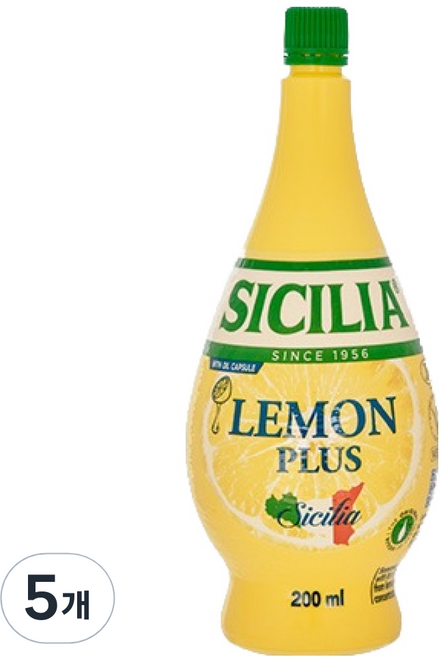 sicilia 檸檬汁, 200ml, 5個