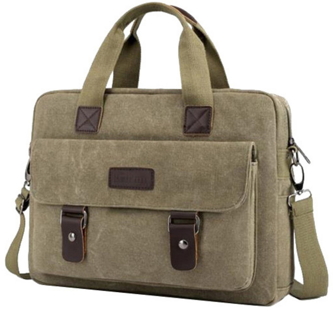 ajj 다기능 빈티지 노트북 서류 가방, 04 그린, 1개