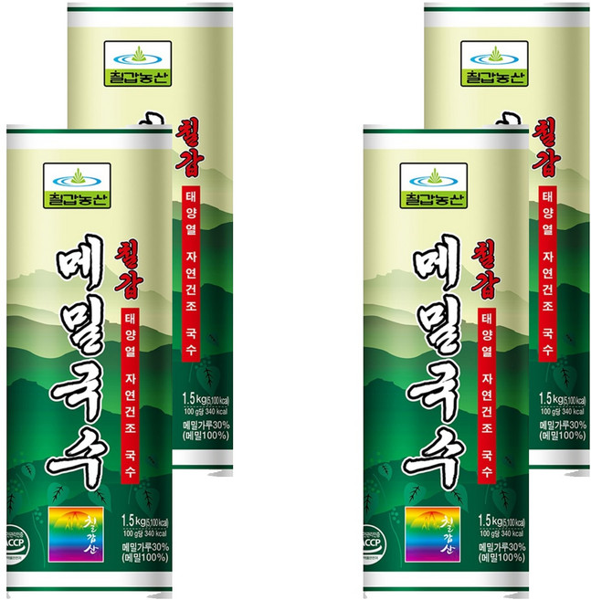 칠갑농산 메밀국수, 1.5kg, 4개