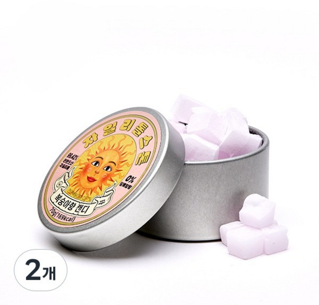 자일리톨스톤 사탕 복숭아, 70g, 2개