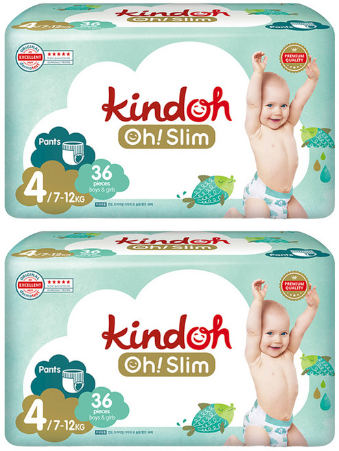 킨도 프리미엄 오슬림 팬티형 기저귀 아동용, 4단계, 72매