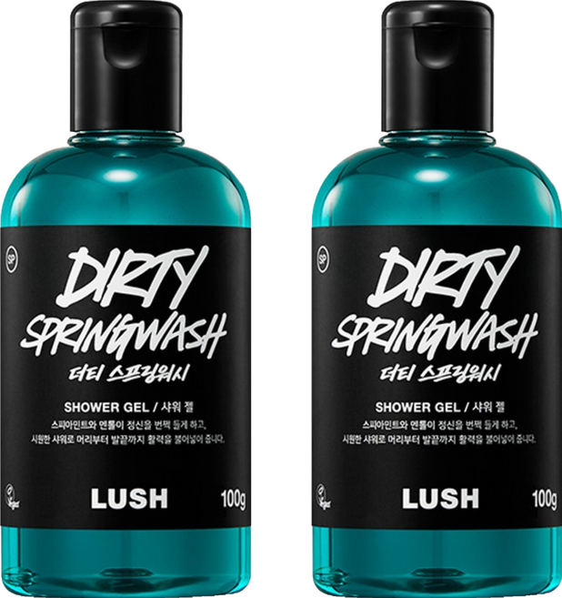 러쉬 더티 스프링워시 샤워 젤, 100g, 2개