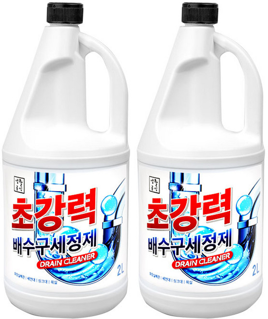 생활공식 초강력 배수구세정제, 2L, 2개