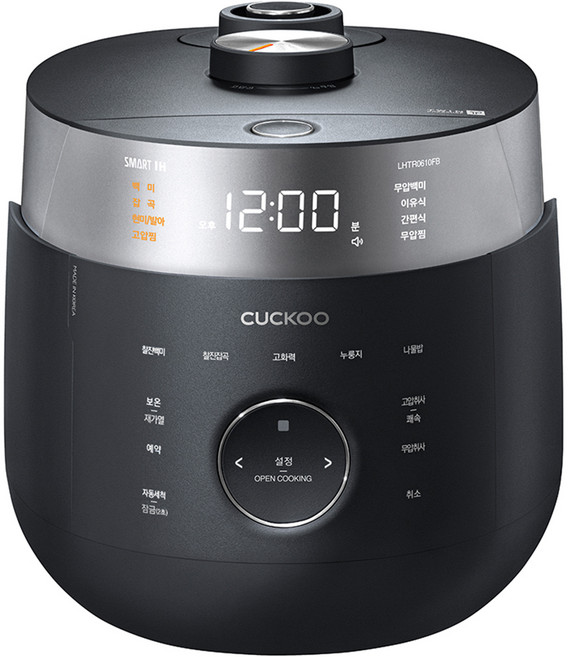 쿠쿠 트윈프레셔 밥솥 6인용, CRP-LHTR0610FB, 블랙