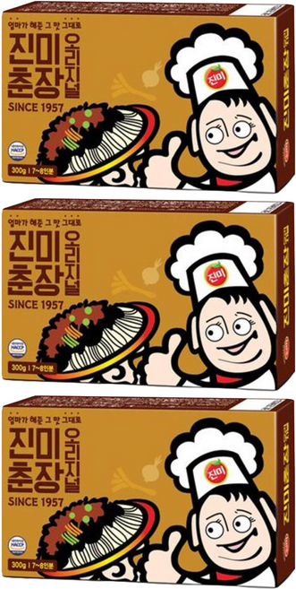 진미 춘장 오리지널, 300g, 3개