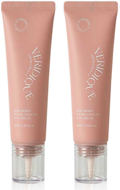 베리디크 로즈베리 워터 톤업 선크림 SPF50+ PA+++, 50ml, 2개