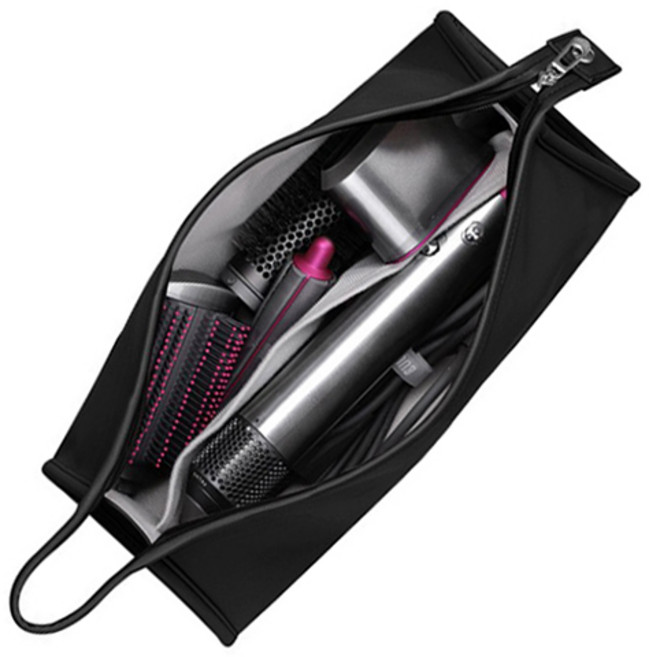 피키픽스 드라이기 고데기 수납 휴대용 파우치, 블랙, 1개