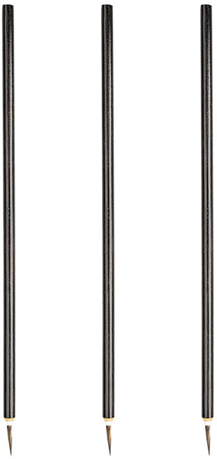 율아트 족제비 면상필 서예붓, 3개, 소