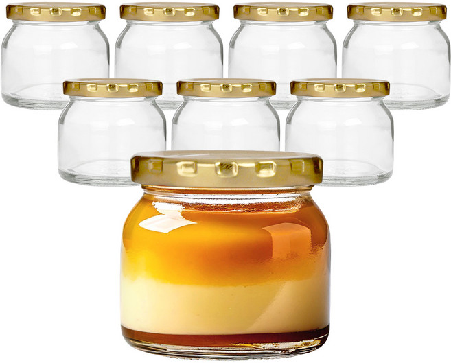 경성리빙테크 원형 유리병, 160ml, 8개