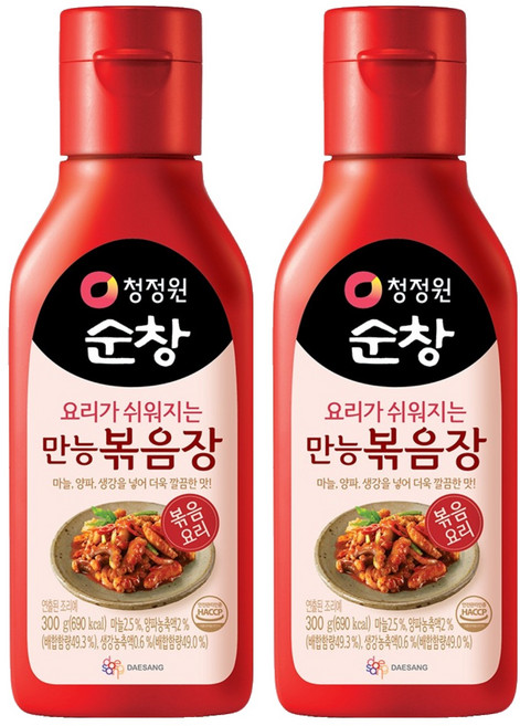 청정원순창 만능 볶음장, 300g, 2개