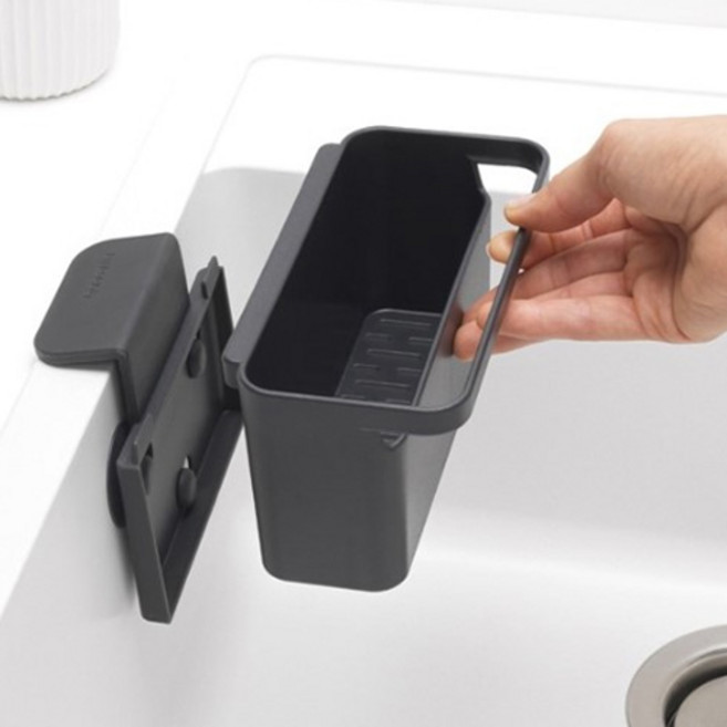 브라반티아 인 싱크 오거나이저 수세미통, 다크그레이, 1개