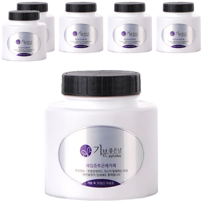 기분좋은날 방향제 자동 분사기 냄새 제거 카트리지 리필 대, 240g, 6개, 레몬