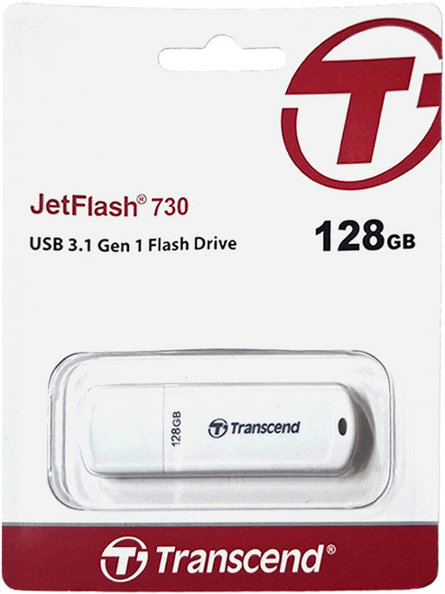 Transcend 創見 隨身碟 JF730 USB 3.1 Gen 1 超大存儲空間, 128GB, 1個