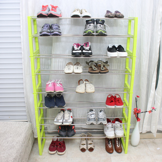 가쯔 신발 정리대 9단 92cm, 그린, 1개