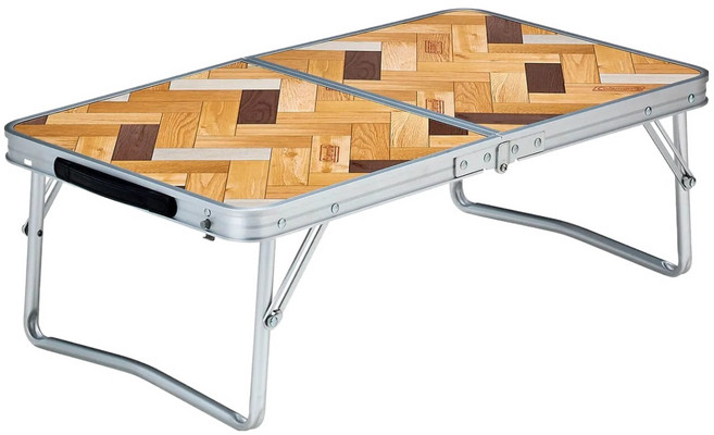 콜맨 내추럴 퍼즐 미니 테이블, A natural wood grain finish