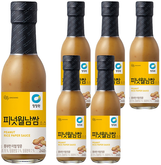 청정원 피넛월남쌈 소스, 240g, 6개