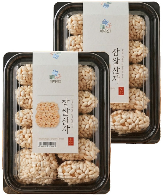 국내산쌀로 향긋한 맛을 담은 진심 찹쌀산자, 140g, 2개