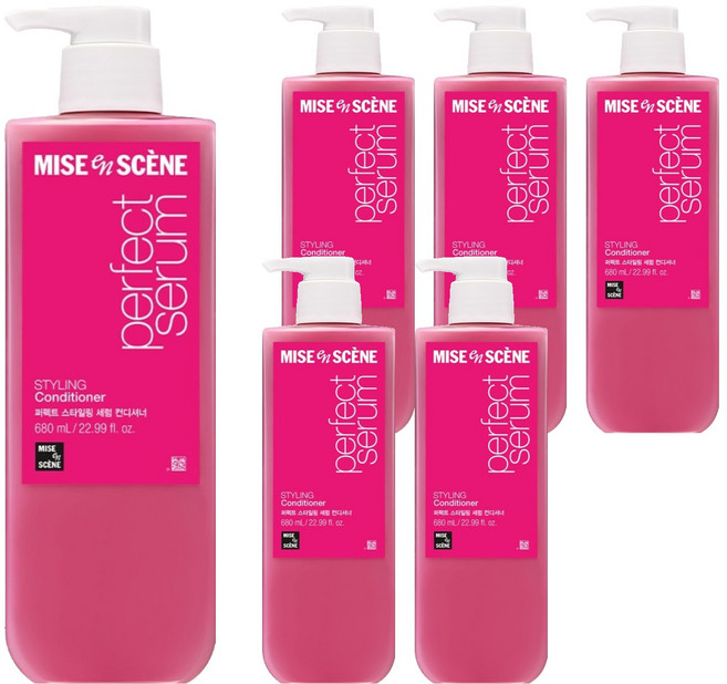 미쟝센 퍼펙트 스타일링 세럼 컨디셔너, 680ml, 6개