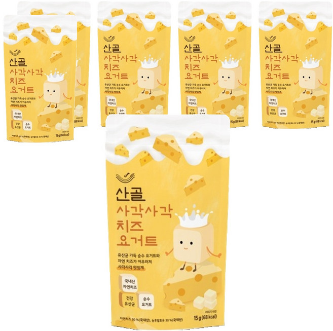 Ecomom Meal 山谷香脆優格起司, 15g, 6個, 起司