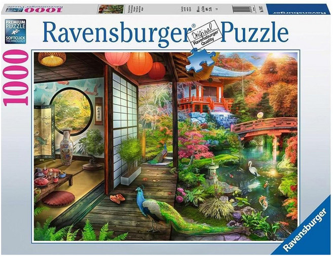 Ravensburger 維寶 拼圖 14歲以上, 日式庭院茶室, 1000片, 1盒