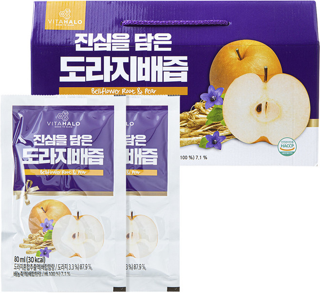 비타할로 진심을 담은 도라지배즙, 80ml, 30개