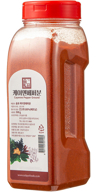 솔표식품 케이엔페퍼 고춧가루, 500g, 1개