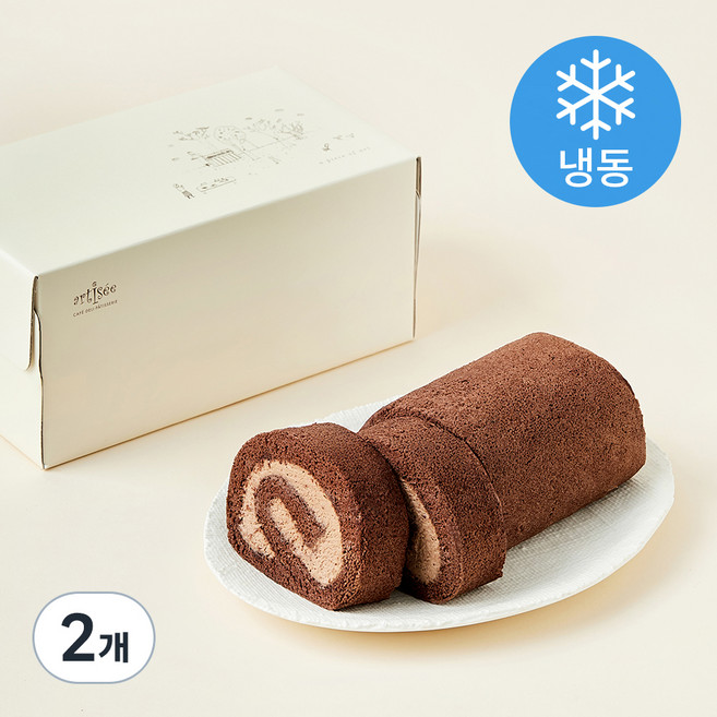 아티제 초코 롤케이크, 350g, 2개