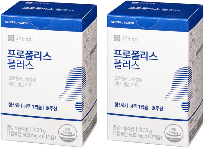 종근당건강 와일드비 프로폴리스 플러스, 60정, 2개