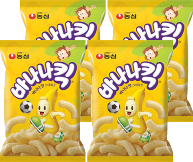 바나나킥 스낵, 75g, 4개