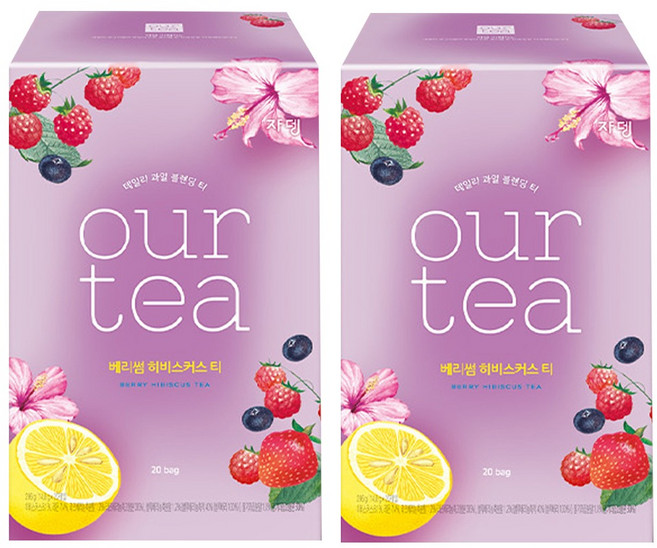 아워티 베리썸 히비스커스티, 14.8g, 20개입, 2개