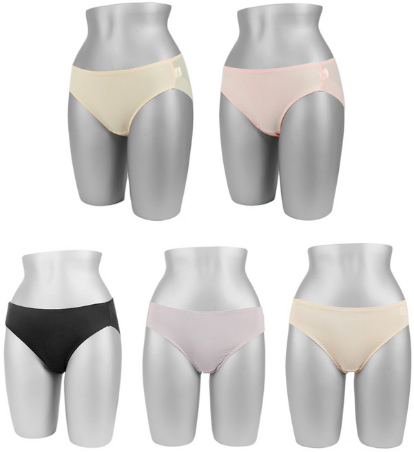 bluepine 女性絲滑觸感無痕內褲5件組, A款