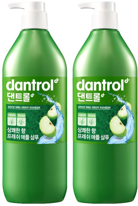 댄트롤 프레쉬 애플 샴푸 상쾌한 향, 820ml, 2개