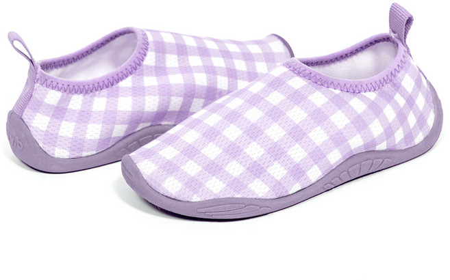 bayb 아동용 깅엄 체크 아쿠아슈즈