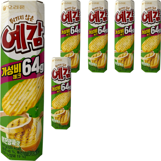오리온 예감 볶은양파맛, 64g, 6개